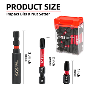 43PCS Source Factory 1/4 PH Impact <strong>Screwdriver</strong> <strong>Bit</strong> <strong>With</strong> Extension <strong>Screwdriver</strong> <strong>Bit</strong> Set <strong>with</strong> Storage Box Portable Tool Kit - Product Image 5