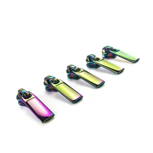 Rainbow Color Zipper Slider Custom Zipper Pull Creative Pattern Zipper Puller Nylon Zip Head