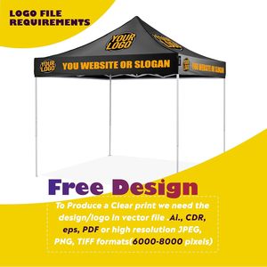 Tienda con dosel emergente resistente a los rayos UV impermeable con estampado personalizado, refugio plegable moderno de fácil instalación para eventos para exposiciones de mercado al aire libre - Product Image 2