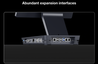 Système de point de vente de bureau ultra-fin COMPAX 15,6 pouces, écran multi-tactile, Intel N97, IP65, résistant à l'eau à l'avant, Windows, NFC, garantie de 3 ans