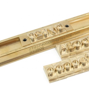 Molde de grabado alto con ranura en T para prensa térmica, de latón y cobre, para números, letras del alfabeto y hebreo, para estampado en caliente de logotipos y letras - Product Image 5