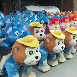 Trẻ em <span class=keywords><strong>Furry</strong></span> Zippy Pet đi xe trên động vật sang trọng điện xe tay ga trong trung tâm mua sắm - Product Image 1