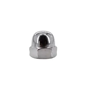 M5 DIN986 Stainless Steel 304 Black Zinc Carbon Nylon Cap 304 Cap Lock Dome Nut