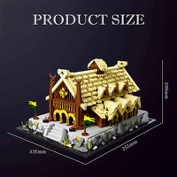 DK 6032 2026 Nuevo MOC City Lord Golden Hall Street View, Kit de Modelo de Arquitectura para Armar, Ladrillos de Regalo, 2321 Piezas, Juego de Bloques de Construcción
