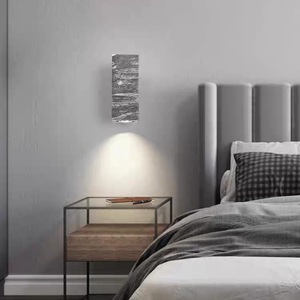 Lámpara de Pared de Mármol Wabi Sabi, Lámpara de Noche Nórdica de Piedra para Sala de Estar o Escalera - Product Image 3