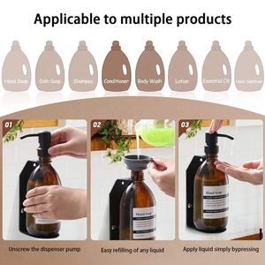 Soporte de Pared para Botella de Champú y Jabón, de Acero Inoxidable, Pulido Espejo, Fabricación Manual de Chapa Metálica - Product Image 5