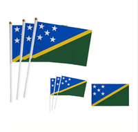 Drapeaux rectangulaires personnalisés de haute qualité en polyester, avec mât en plastique, séchage rapide, anti-plis, durables, avec impression numérique