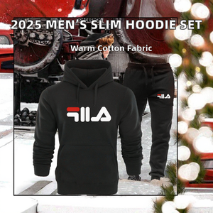 Conjunto Deportivo de Dos Piezas para Hombre JYP 2025, Sudadera con Capucha y Pantalones Deportivos Cómodos para Invierno, Corte Ajustado, 100% Algodón Tejido con Estampado Térmico - Product Image 2