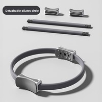 Anneau de Pilates Détachable, Cercle Magique de Résistance pour Yoga et Entraînement des Muscles des Cuisses, Anneau de Fitness pour Débutants, Équipement de Gymnastique à Domicile