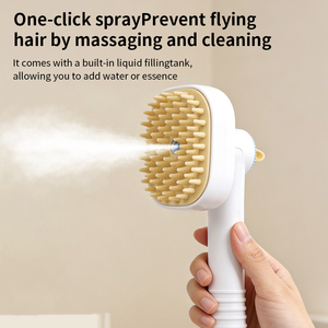 Peine Eléctrico Antipelusas para Mascotas, Ecológico, de ABS, con Dientes de Goma Suave y Función de Pulverización - Product Image 2