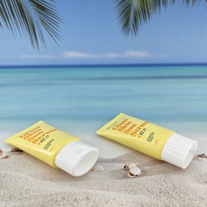 Tube ovale en plastique de haute qualité pour contenant de crème solaire, emballage cosmétique vide, tube souple à presser Kylie. - Product Image 3