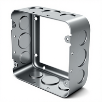 Boîtier de jonction carré en métal galvanisé Hangshuo EB262, pour conduite électrique, instruments électroniques, autres applications IP