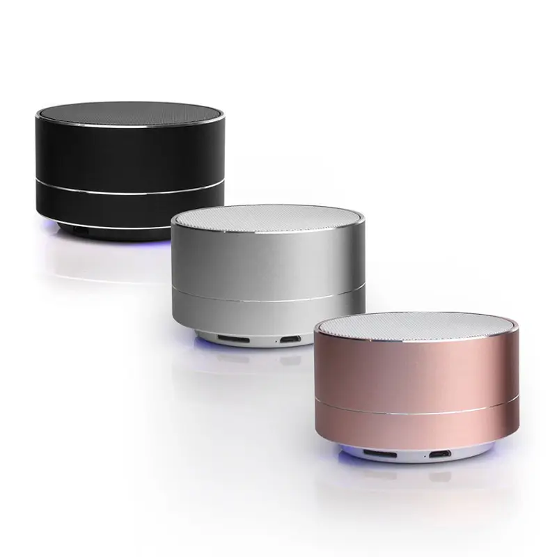 Goedkoopste Outdoor Subwoofer Mini Draagbare Speaker Fm Radio Muziek Sound Box Aluminium Draadloze Speaker