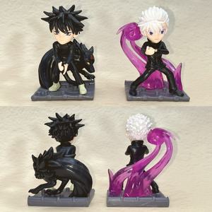 Six figurines Qversion Jujutsu Kaisen de Gojo <span class=keywords><strong>Satoru</strong></span> en forme de combat, figurines d'anime japonaises de collection, ornements de bureau - Product Image 3