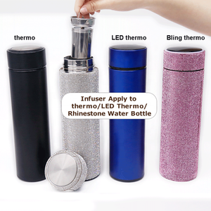 Termo de vacío aislado de acero inoxidable para infusiones, cesta para infusión de café, botella de agua con infusor - Product Image 2