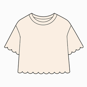 <span class=keywords><strong>Camisetas</strong></span> <span class=keywords><strong>de</strong></span> Verano para Niñas, Transpirables, con Bordes Ondulados, Costuras Suaves, Personalizadas, <span class=keywords><strong>de</strong></span> Fabricante Directo - Product Image 2