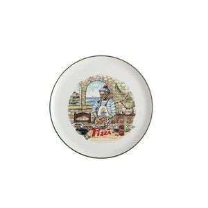 Assiette à pizza en céramique Four Seasons 32 cm pour servir la pizza - Product Image 1