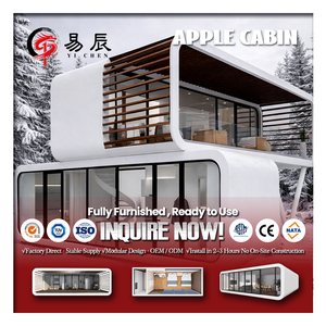 <span class=keywords><strong>Casa</strong></span> Prefabricada Económica y Popular Tipo Cabaña Apple Pequeña <span class=keywords><strong>en</strong></span> Venta, Oficina Portátil Prefabricada de 20 pies/40 pies, Contenedor Aislado - Product Image 1