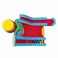 Tobogán Acuático Inflable de 20 pies, Modelo Kona Falls Lagoon, de Una Sola Vía, para Uso Comercial, Material de PVC