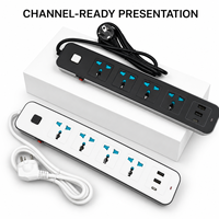 Stop Kontak Industri & Rumah Sakit Multi-Perangkat dengan 4 Soket AC, 3 USB-A, dan 1 Port USB Type-C 10A