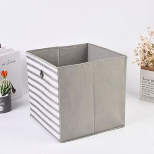 Collapsible Cloth Rectangle <b>File</b> Storage Organizer With Handle Clothing Fabric Cube Storage <b>Box</b> for Home Organizer - Product Image 2