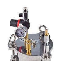 Distributeur de colle d'approvisionnement d'usine 1L -- 50L acier inoxydable/acier au carbone colle distribution pression baril colle réservoir sous pression