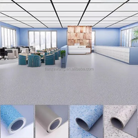Revêtement de sol commercial facile à nettoyer pour hôtel scolaire PVC insonorisé ignifuge 2.0mm rouleau d'intérieur résistant à l'usure