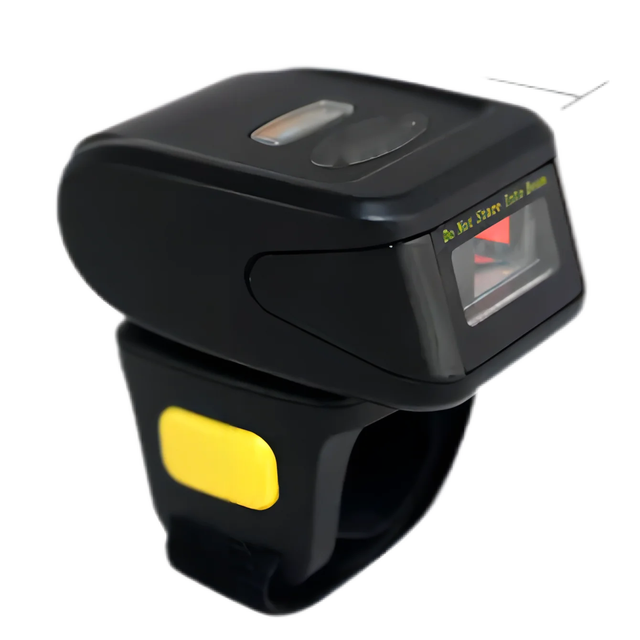 Mini Size Wireless 2.4G Blue tooth Communication Ring Barcode Scanner Portable Wearable Mini Finger BarCode Reader