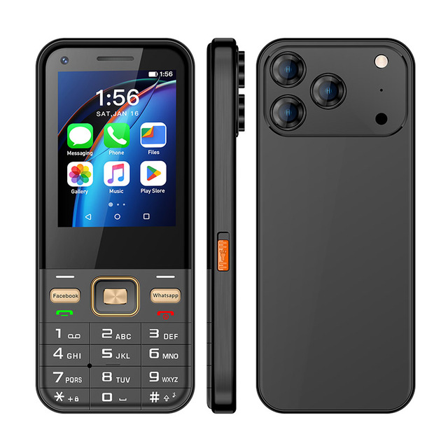 UNIWA F26 PRO 2.8 Inch Touch Screen Dual SIM 4G Volte Smart Android Keypad Phone with Whatsapp