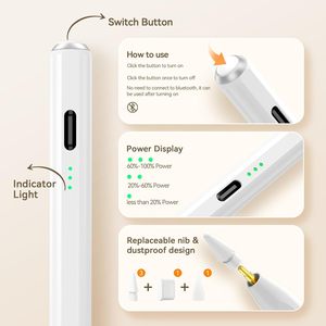 DH DHZP010H Vente en gros Usine Mini Stylet intelligent actif magnétique sensible à l'inclinaison, avec rejet de la paume, en aluminium, forme en D - Product Image 3
