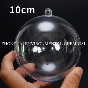 Decorazione Natalizia, Sfera Trasparente Apribile in Acrilico, Palla di Plastica Trasparente, Giocattolo Decorativo - Product Image 4