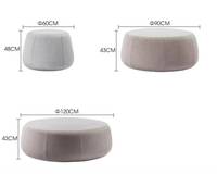 Pouf carré ou rond moderne, imperméable et résistant aux intempéries, en tissu, pour l'extérieur, idéal pour la maison, l'hôtel, la cour et le jardin