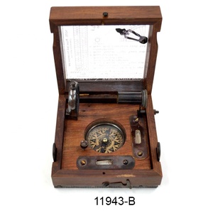 Marina caja multipropósito herramienta de navegación telescopio brújula nivel alidada Clinometer tapa de vidrio con gráfico - Product Image 3