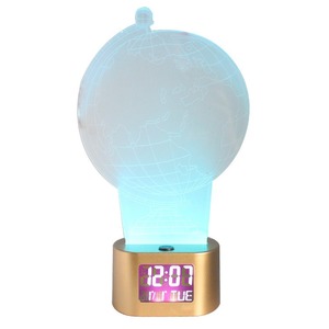 3D Night Light Smart Table Clock LED Animal Lamp Plug-in Desktop Bedside Light for <b>Bedroom</b> - Product Image 3