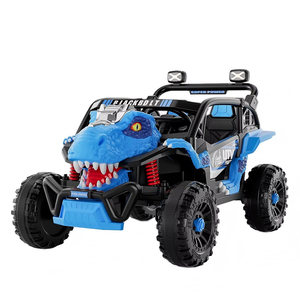 Voiture électrique populaire Jurassic World 2 places pour enfants, véhicule tout-terrain 4 roues UTV, jouet dinosaure, voiture à batterie 12V pour enfants - Product Image 2