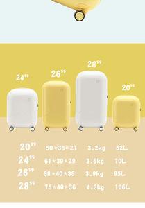 Sacs de voyage intelligents personnalisés en ABS PC, sacs de voyage à roulettes, valises de <span class=keywords><strong>cabine</strong></span>, ensemble de bagages, valises à roulettes, valises rigides à roulettes - Product Image 5