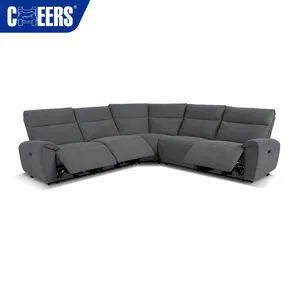 MANWAH CHEERS Modular Reclining Sectional Couch Furniture Set Living Room Sofas Modern Living Room Set Corner Recliner Sofa