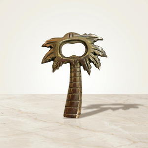 Abridor de Botellas con Forma de Palmera, el Más Vendido en Indonesia, Abridores Manuales de Metal, Diseño Personalizado Portátil, Latón Bali - Product Image 1