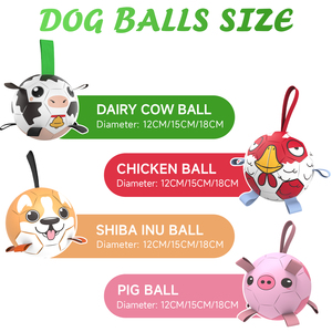 Pallone da Calcio per Cani KINYU Brevettato, Ecologico in PU, Interattivo per Allenamento all'Aperto, Resistente ai Morsi, Giocattolo per Animali Domestici - Product Image 6