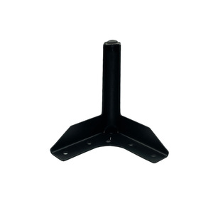Patas de Muebles Metálicas Modernas y Minimalistas, Cromadas en Negro, 1.2mm de Grosor, Soporte para Sofá, Mesa de Centro, Gabinete, Diseño de Trípode Resistente - Product Image 3