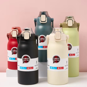 Chine Watersy 1000ml 33oz gobelet en acier inoxydable à double paroi avec couvercle et paille nouveau produit pour les voyages et les fêtes - Product Image 1