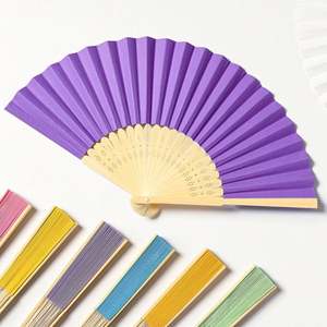 Abanicos de Bambú Rosa Personalizables, Diseño Plegable Ecológico, Técnica DIY con Flores para Bodas, Fiestas, Regalo Decorativo - Product Image 2