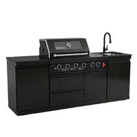 Entrega Rápida en 7 Días en EE. UU., Gabinetes de Cocina Exteriores de Acero Inoxidable 304 Youya, Parrilla para Barbacoa, Cocina Móvil Modular para Exteriores