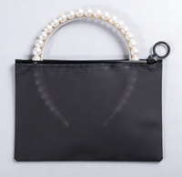 Petits sacs d'emballage noirs givrés à fermeture éclair avec anneau de traction pour pinces à cheveux et bijoux – Sacs à fermeture éclair givrés
