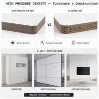 Panneau composite en MDF, mélamine et PET à haute pression, directement de l'usine, pour la construction et la décoration intérieure