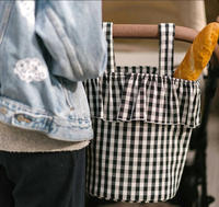 Sac de rangement universel pour poussette à volants, en toile, pour poussette, accessoires de voyage pour bébé