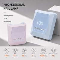 Lampe à LED UV sans fil rechargeable haute puissance 120W 2025 pour séchage rapide du vernis gel, professionnelle pour manucure et pédicure