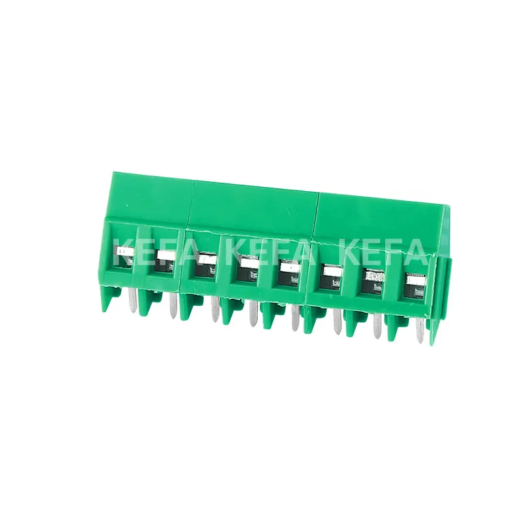 45 תואר PCB בורג הדקי קלאמפ מחבר פליז KF103-5.0