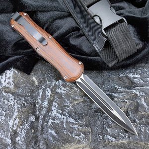 BM A016 Men's Outdoor Survival Knife 3.74-Inch D2 Steel DIY Wooden Handle EDC <b>Tool</b> for <b>Camping</b> Hunting Wilderness Broken - Product Image 5