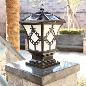 เสาไฟพลังงานแสงอาทิตย์ LED สำหรับสวนฐาน E27ไฟกลางแจ้ง IP65กันน้ำรับประกัน5ปีอุณหภูมิสี3000-6500K - Product Image 4